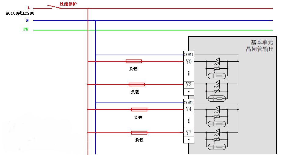 三菱fx3u外部接线图s/s,fx3u接线图完整 三菱fx3u系列plc输出接线方法