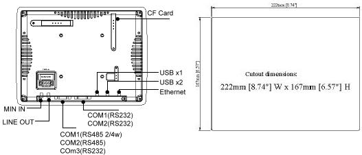 MT8070IH5开孔尺寸